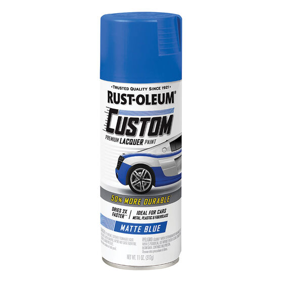 Rust-Oleum Custom Premium Lacquer Paint, Matt Blue - 312g, , scaau_hi-res