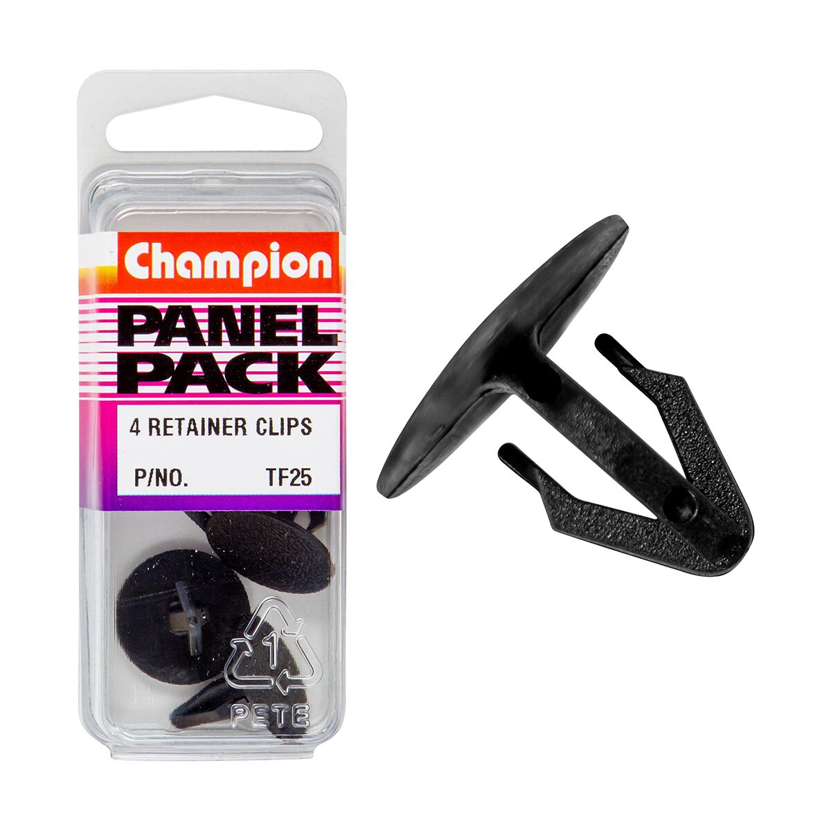 Champion Panel Pack Retainer Clips TF25, 7mmx18mm, , scaau_hi-res