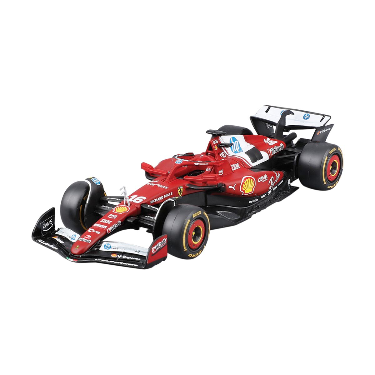 1:43 Die Cast 2025 Ferrari #16 Le Clerc, , scaau_hi-res