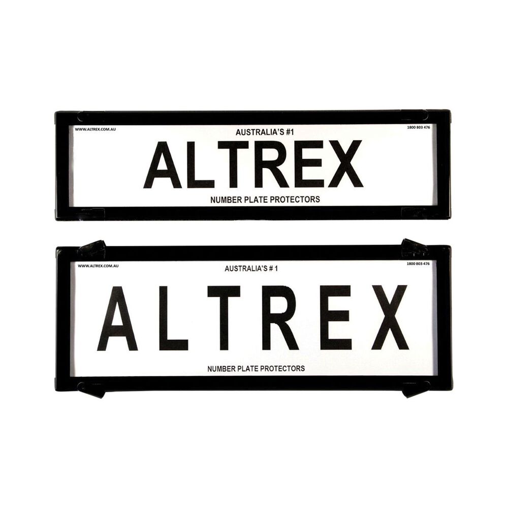 Altrex Number Plate Protector 6 Figure Slimline Clear 6QSNL Supercheap Auto