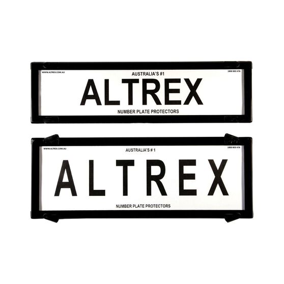 Altrex Number Plate Protector 6 Figure Slimline Clear 6qsnl