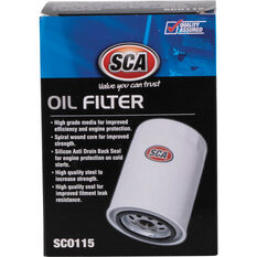 SCA Oil Filter SCO115 (Interchangeable with Z115), , scaau_hi-res