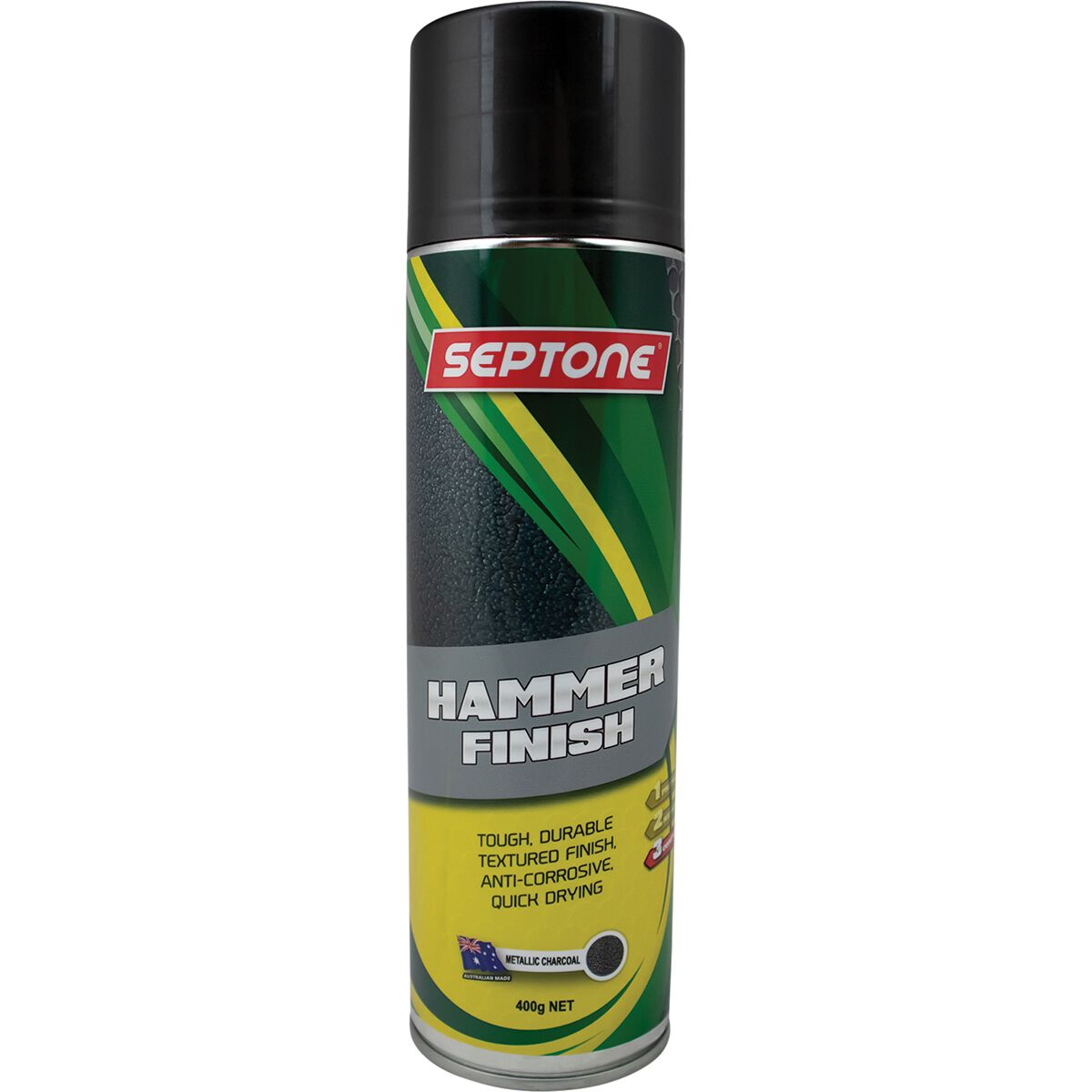 Septone&reg; Hammer Finish Paint, Charcoal - 400g, , scaau_hi-res
