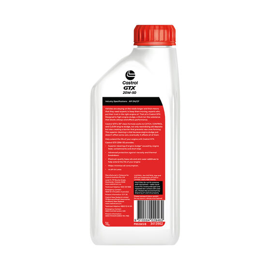 Castrol GTX Engine Oil 20W50 1 Litre Supercheap Auto
