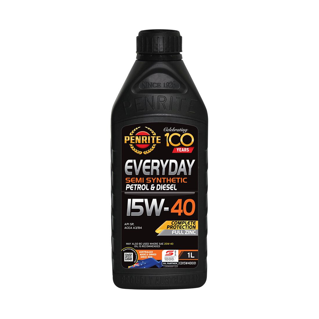 Penrite Semi Synthetic Engine Oil - 15W-40 1Litre, , scaau_hi-res