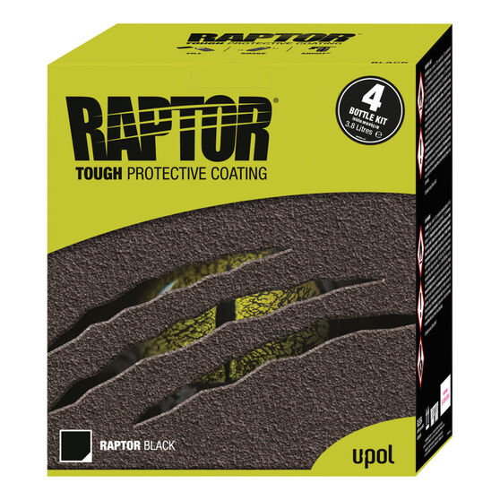Raptor 2K Black Bedliner Coating Kit 4 Litre, , scaau_hi-res