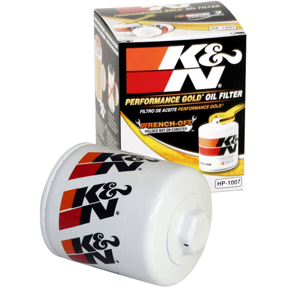 K&N Wrench Off Performance Gold Oil Filter - HP-1007 (Interchangeable