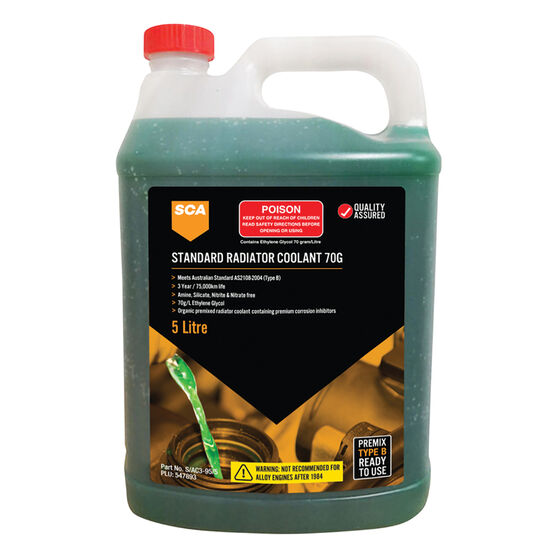 SCA Premix Type B Radiator Coolant 5 Litre Supercheap Auto