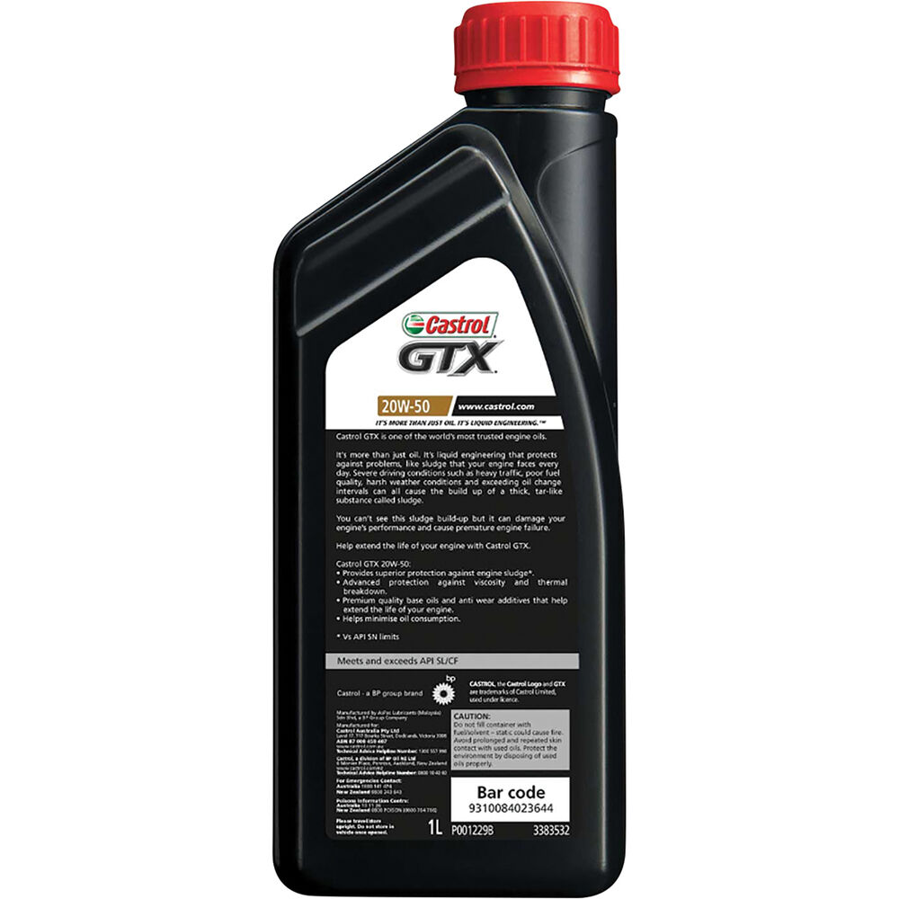Castrol GTX Engine Oil - 20W-50, 1 Litre | Supercheap Auto