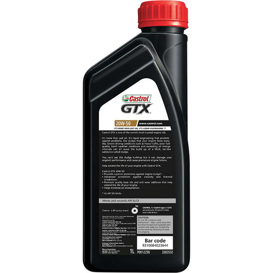 Castrol GTX Engine Oil 20W50, 1 Litre Supercheap Auto
