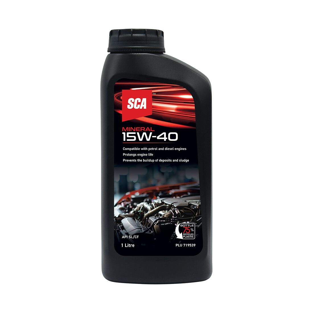 SCA Mineral Engine Oil 15W-40 1 Litre, , scaau_hi-res
