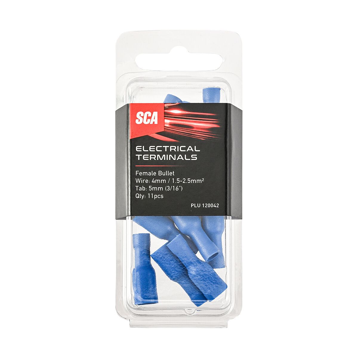 SCA Electrical Terminals Female Bullet 5mm Blue 11 Pack, , scaau_hi-res