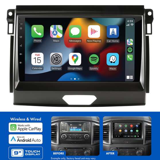 Aerpro 9" Multimedia Receiver to suit Ford Ranger Everest (2015-2018) - AMAFO3, , scaau_hi-res