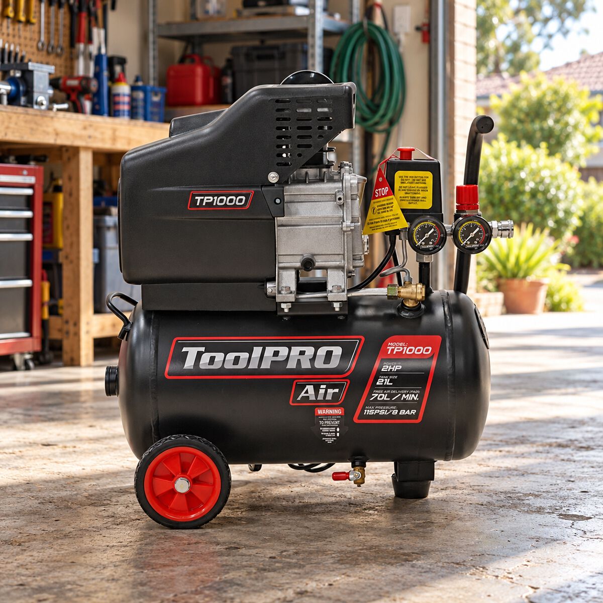 ToolPRO-Air 21L 2HP Air Compressor, , scaau_hi-res