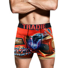 Tradie Mens Do You Even Shift Trunks Red S, Red, scaau_hi-res