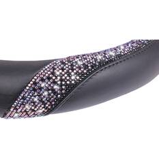 SCA Ombre Bling Leather Look Steering Wheel Cover and Seat Belt Buddies, , scaau_hi-res