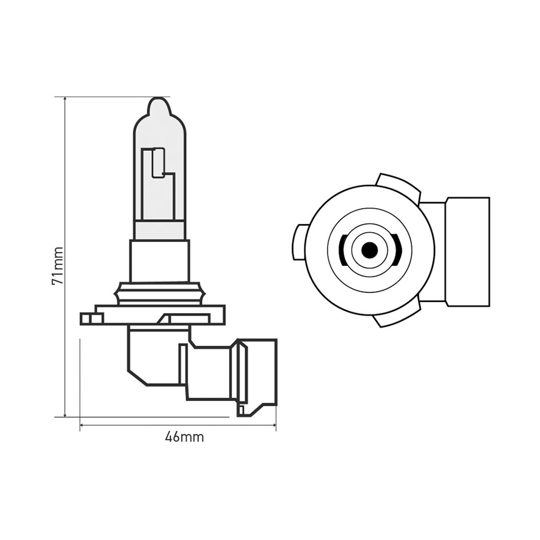 SCA Headlight Globe - HB4 12V 51W, , scaau_hi-res