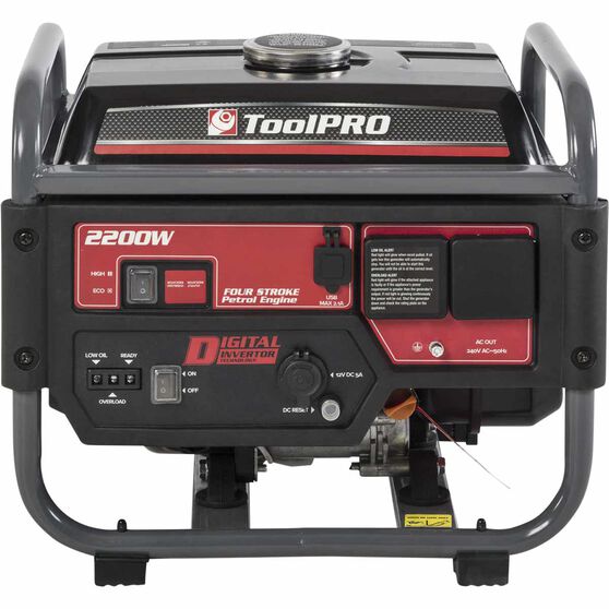 ToolPRO Digital Inverter Generator - Open Frame, 2200W  