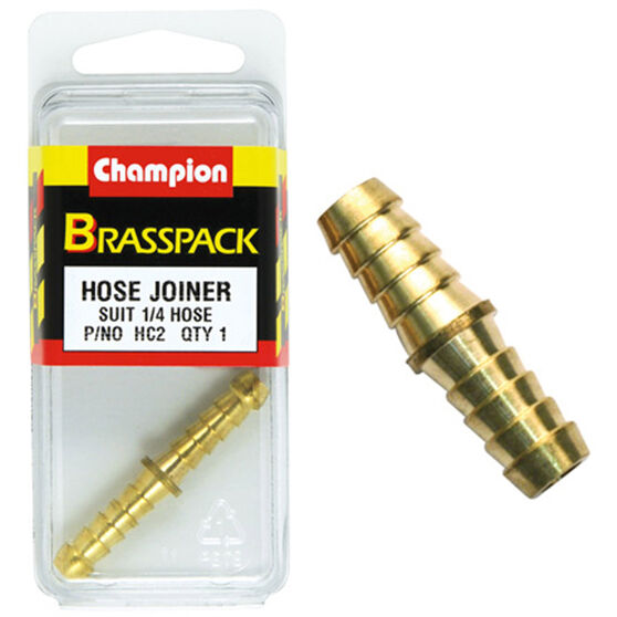 Champion Hose Joiner - 1 / 4inch, Brass, , scaau_hi-res