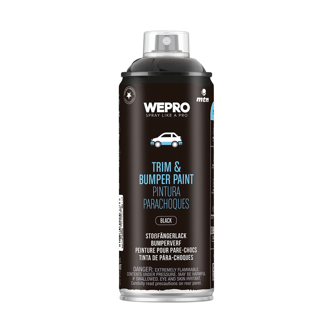 MTN Pro Trim & Bumper Spray Paint Black 400mL, , scaau_hi-res