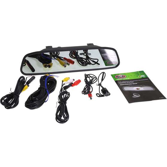 SCA SCA43M 4.3" Mirror Mounted Wired Reversing Camera, , scaau_hi-res