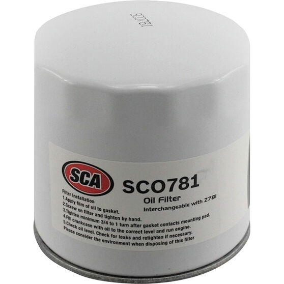 SCA Oil Filter - SCO781 (Interchangeable with Z781), , scaau_hi-res