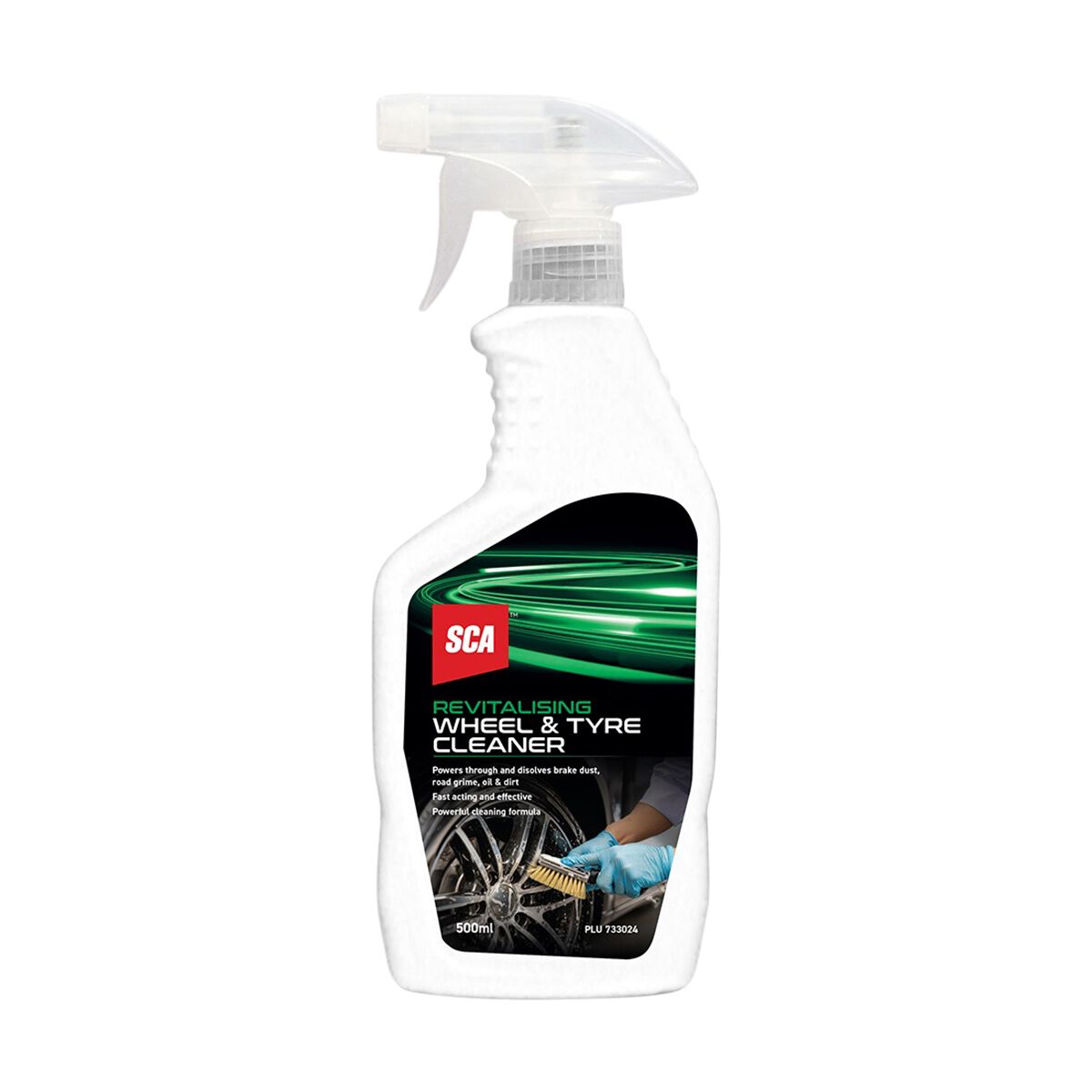 SCA Wheel and Tyre Cleaner Trigger Spray 500ml, , scaau_hi-res