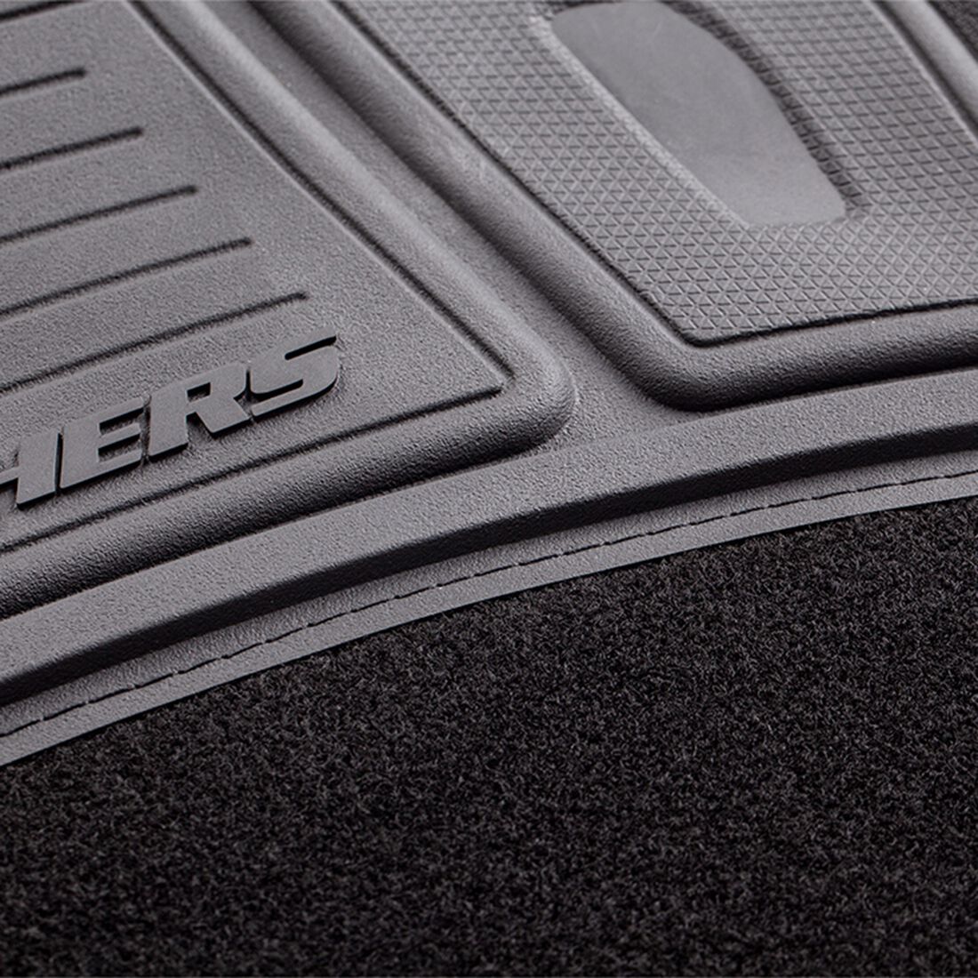 Skechers Carpet Floor Mats Black Set of 4, , scaau_hi-res