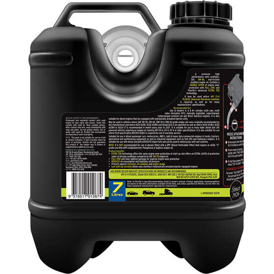 Penrite HPR Diesel 5 Engine Oil 5W-40 7 Litre, , scaau_hi-res