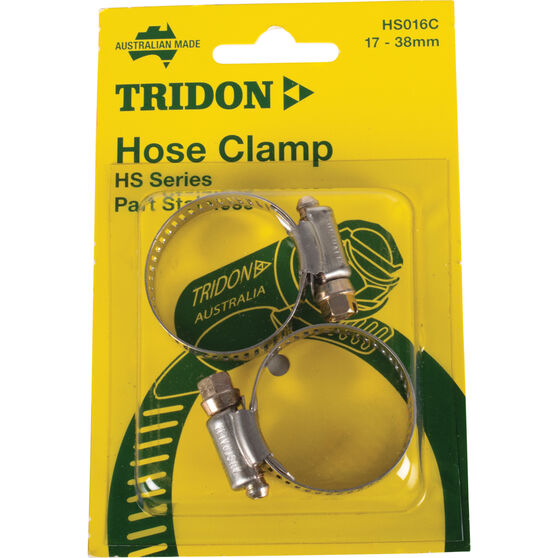 Tridon Hose Clamps - Part Stainless, 17-38mm, 2 Pieces, , scaau_hi-res