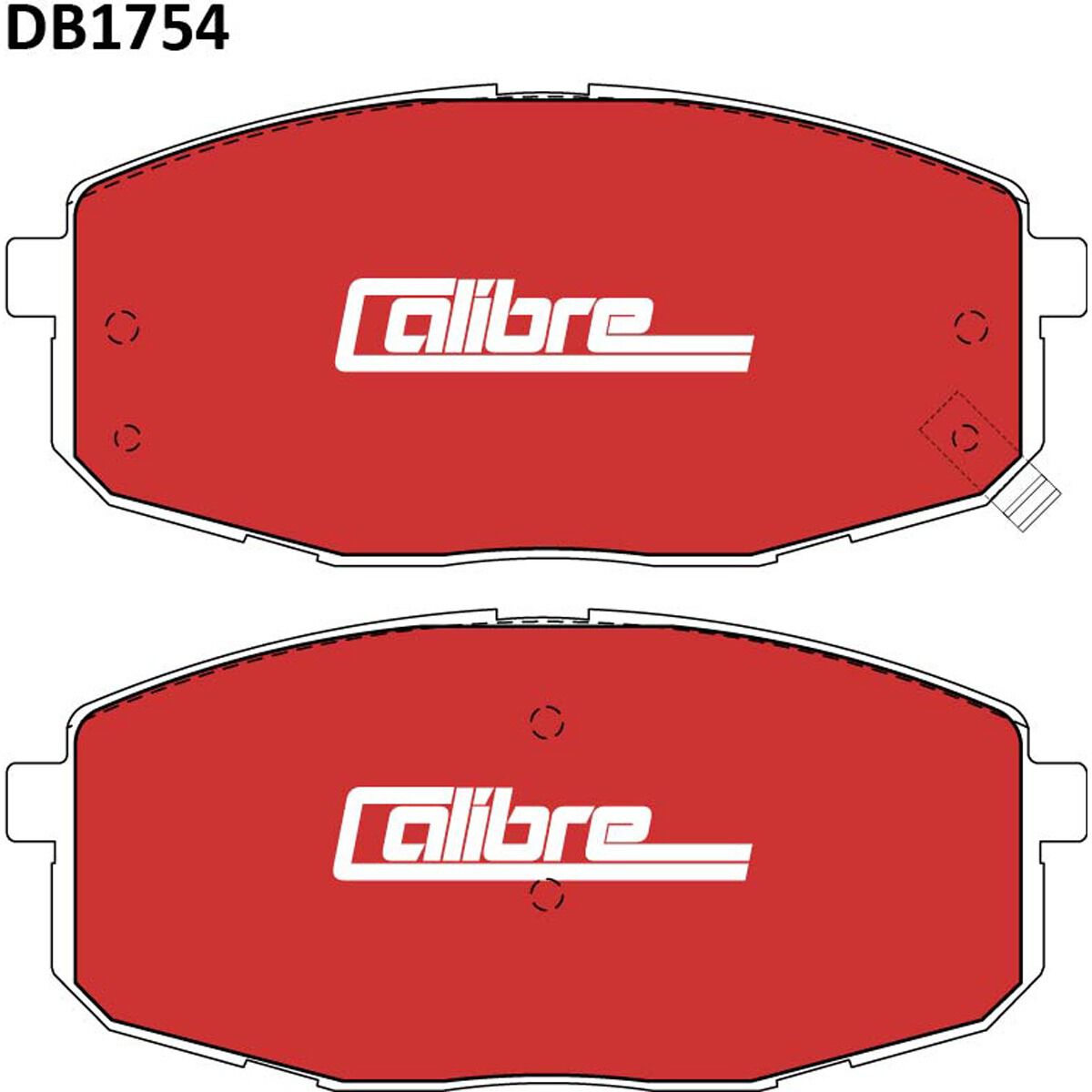 Calibre Disc Brake Pads DB1754CAL, , scaau_hi-res