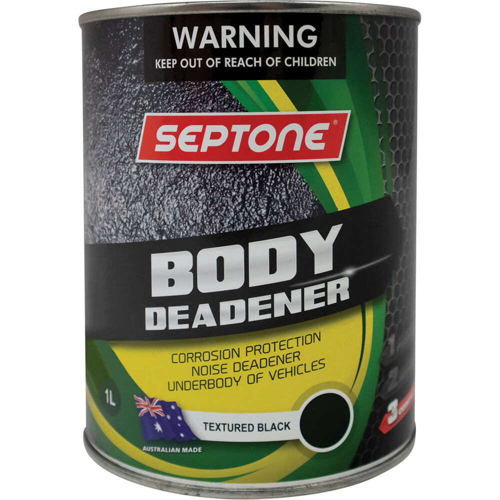 Septone Body Deadener Paint - Black, 1 Litre | Supercheap Auto