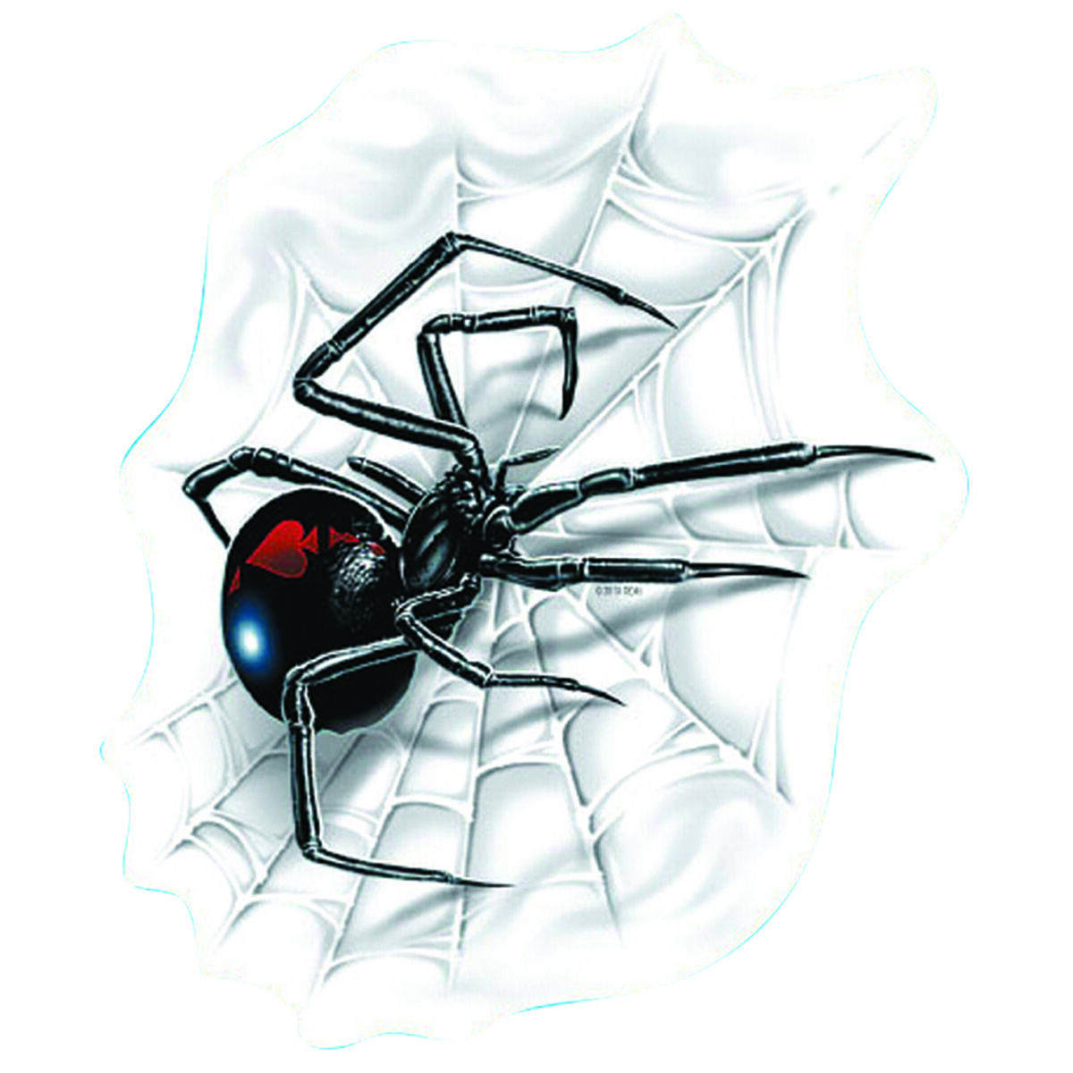 Black Widow Spider Ceramic Drawer Knob 