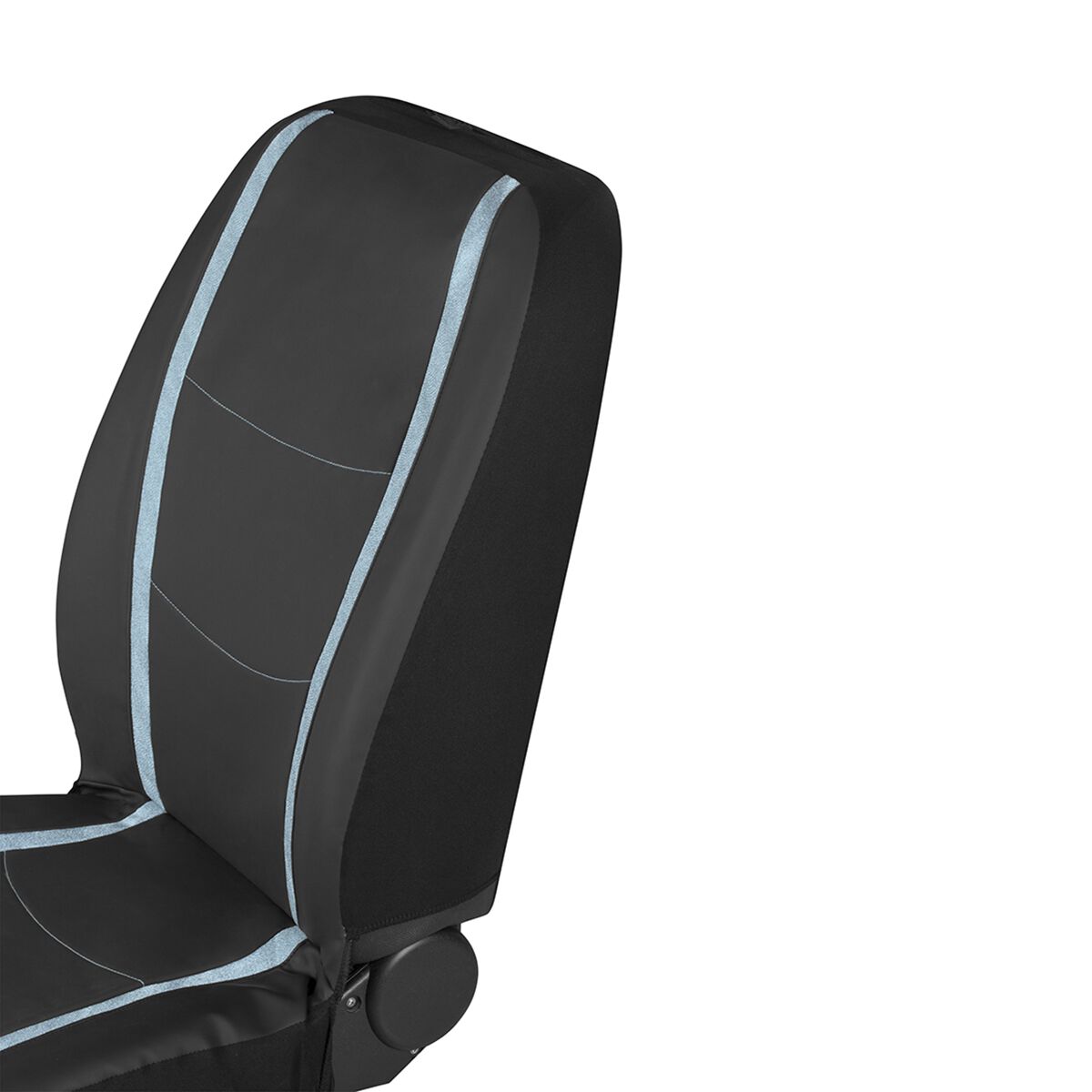 SCA Seat Cover Blue Shimmer Leather Look, Adjustable Headrests, Airbag Compatible, Size 30A, , scaau_hi-res