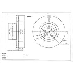 Bosch Disc Brake Rotor - Single, PBR648, , scaau_hi-res