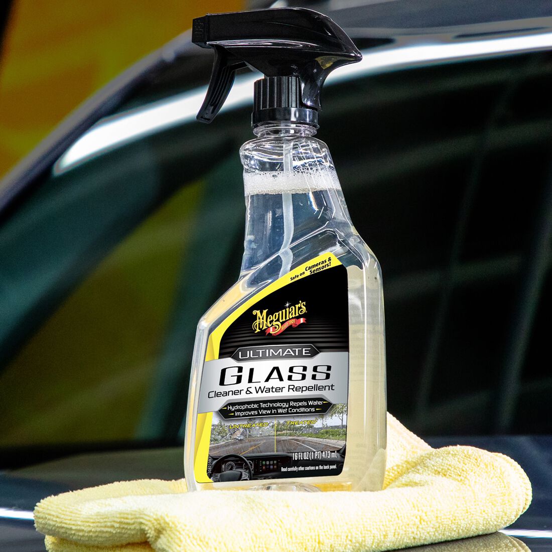 Meguiar's Ultimate Glass Cleaner & Water Repellent 473mL, , scaau_hi-res