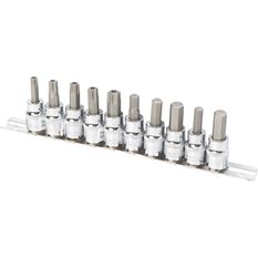 ToolPRO Hex Bit Socket Set - 3/8 inch Drive, Metric SAE & Torx, 10 Pieces, , scaau_hi-res