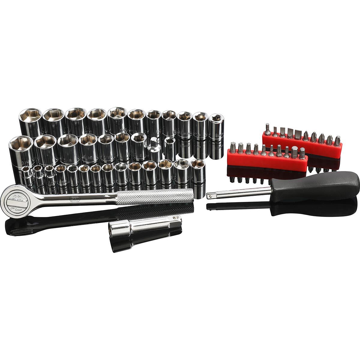 SCA Socket Set 1/4" & 3/8" Drive Metric/SAE 58 Piece, , scaau_hi-res