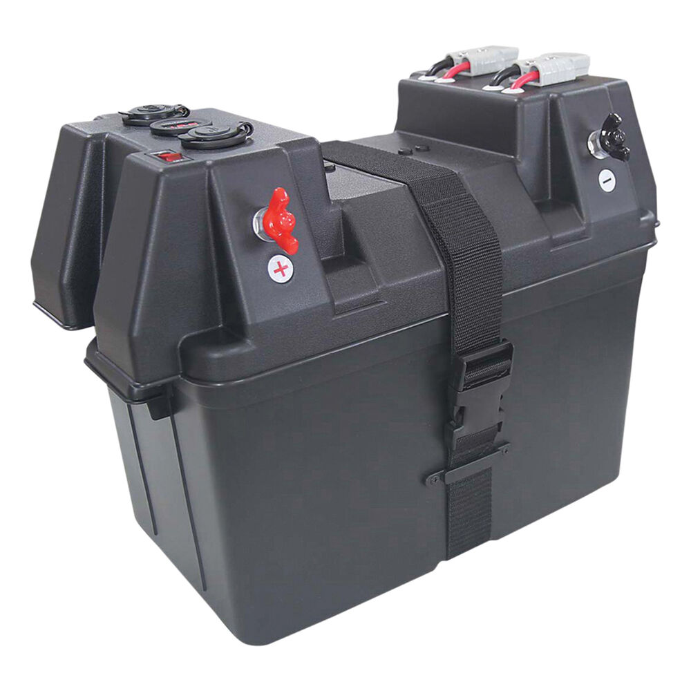 XTM Powered Battery Box with USB & Accessory Socket Supercheap Auto
