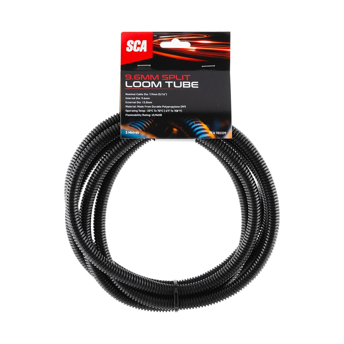 SCA Corrugated Split Tubing - 9.6mm x 3m, , scaau_hi-res