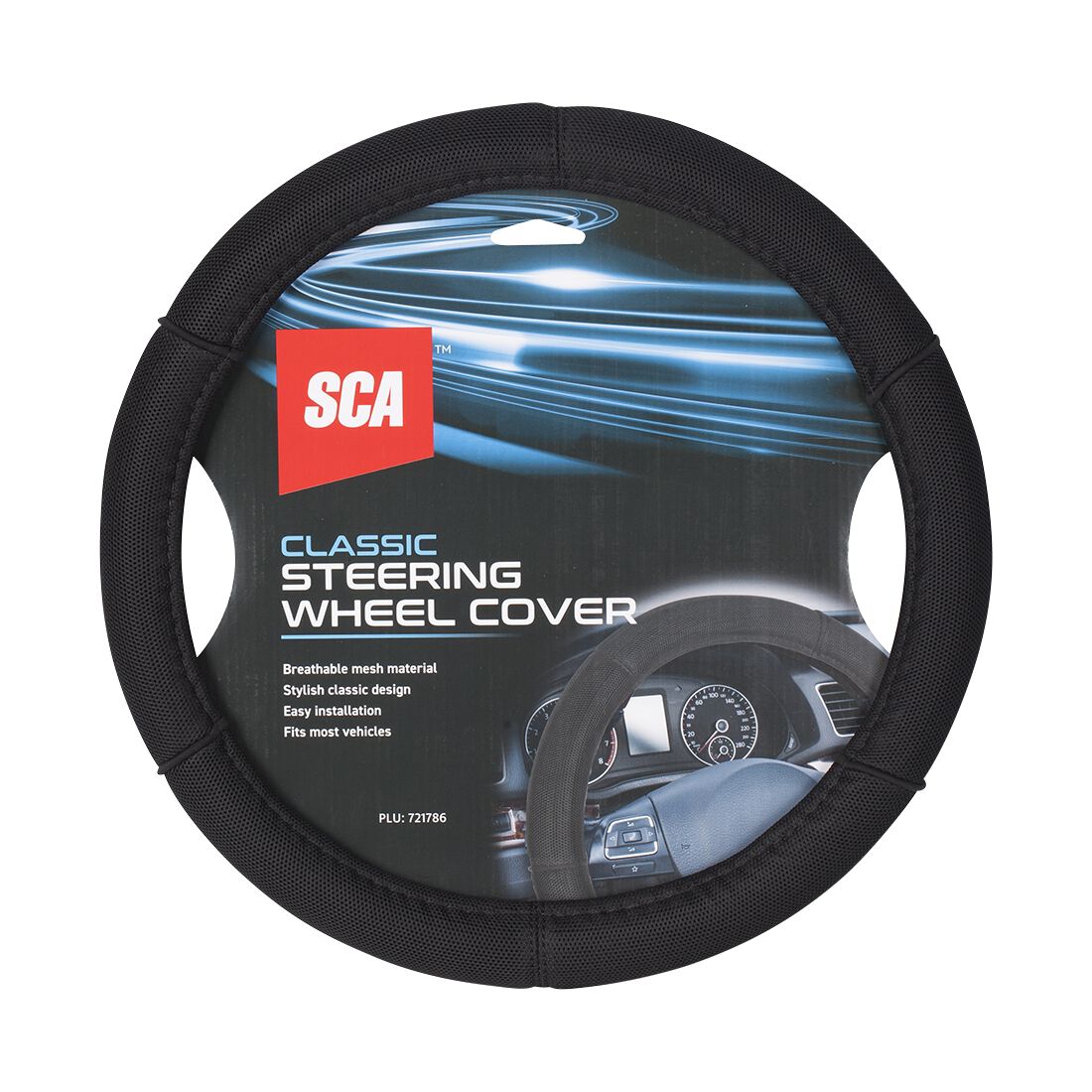 SCA Steering Wheel Cover Mesh Black, , scaau_hi-res
