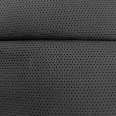 Dickies Premium Leather Look & Suede Seat Covers Black Adjustable Headrests Airbag Compatible, , scaau_hi-res