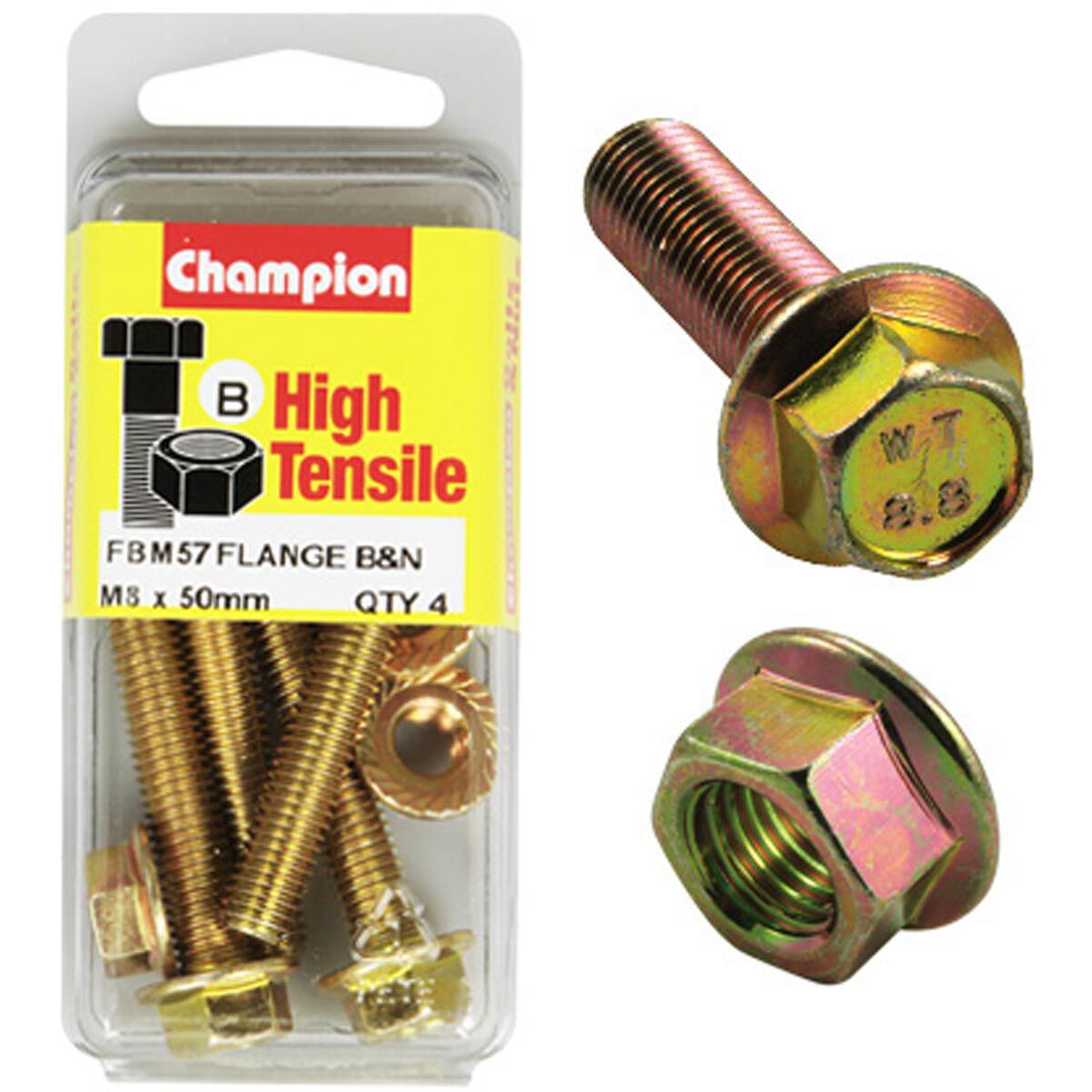 Champion Flange Bolts Metric 8 X 50, , scaau_hi-res