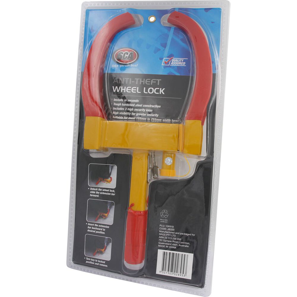 SCA AntiTheft Wheel Lock Supercheap Auto
