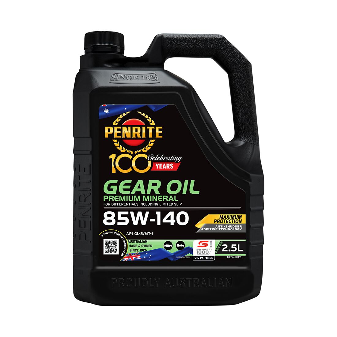 Penrite Gear Oil - 85W-140, 2.5 Litre, , scaau_hi-res