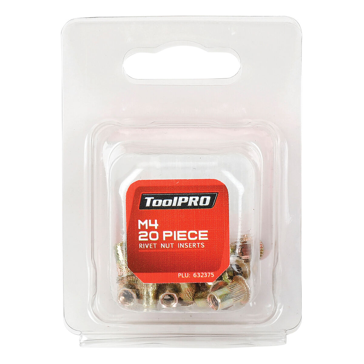 ToolPRO Rivet Nut Inserts M4 20 Piece, , scaau_hi-res