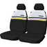 CAT Canvas Seat Covers Yellow/White Stripe Adjustable Headrests Airbag Compatible 30SAB, , scaau_hi-res