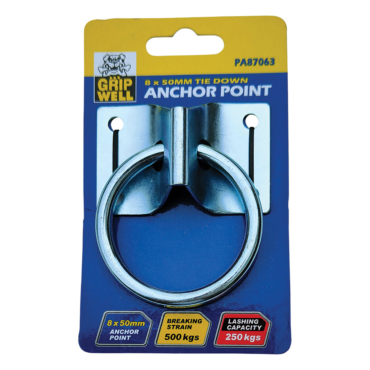 Gripwell Anchor Point 8mm x 50mm, , scaau_hi-res