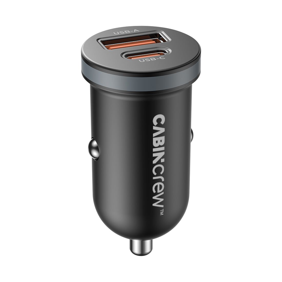 Cabin Crew 30W Dual Port Car Charger Black, , scaau_hi-res
