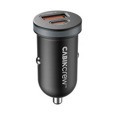 Cabin Crew 30W Dual Port Car Charger Black, , scaau_hi-res